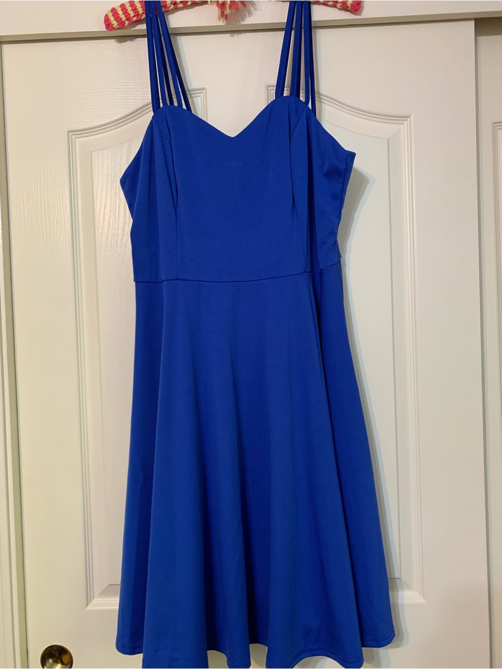 Grace Karin Cobalt Blue Sweetheart Midi Dress